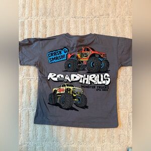 Zara Gray Kids Shirt with Monster Truck Print